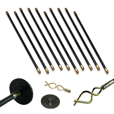 12 Piece 9 Meter Drain Rod Set