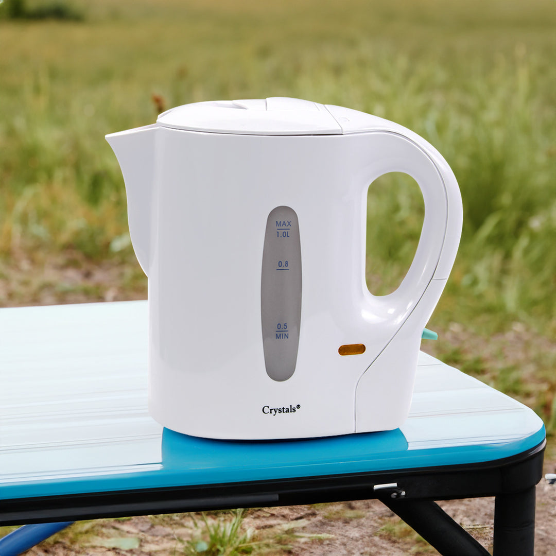 1 Litre Electric Cordless Travel Kitchen Kettle Dennyshop UK