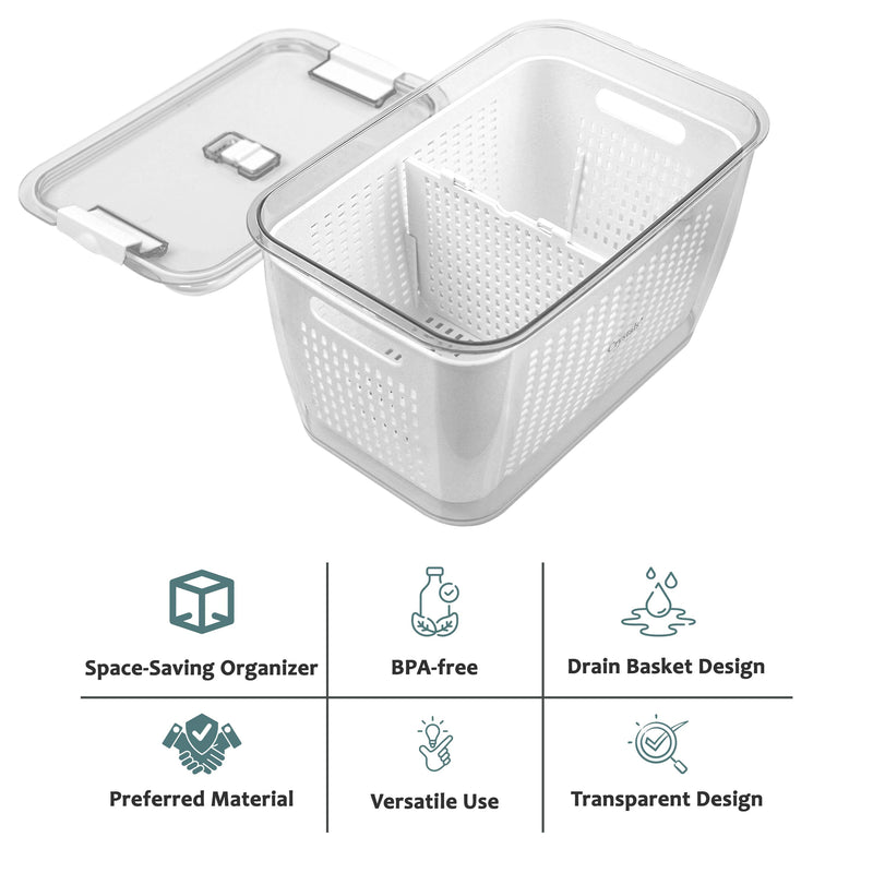 Fruit Vegetable Fridge Organiser Storage Box