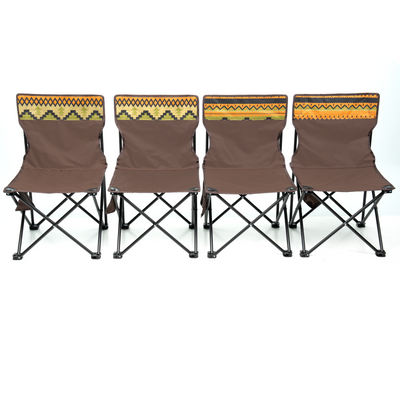 5Pc Foldable Camping Table & Chair Set