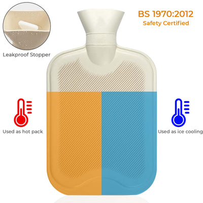 2L Hot Water Bottle with Built In Pockets