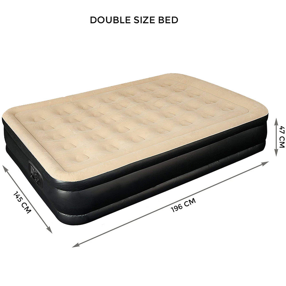 Double height double air bed best sale