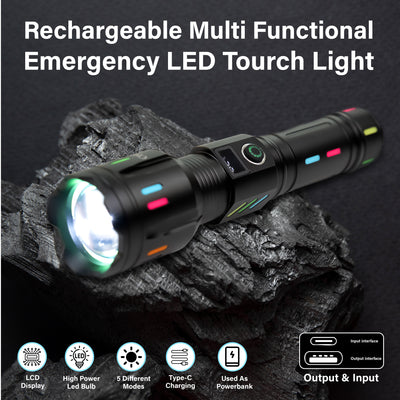 LED Torch Super Bright Flashlight 2000 Lumens