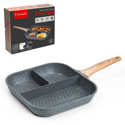 3 in 1 Multi Section Non-Stick Frying Pan