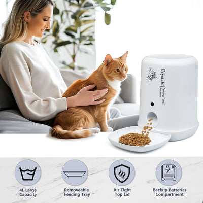 Automatic Smart Pet Feeder with 1080p Wifi Camera