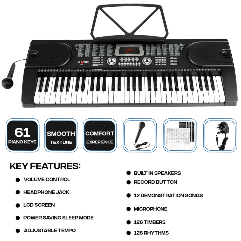 61 Keys Electronic Digital Music Piano Keyboard