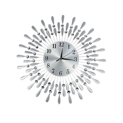 Crystals Quartz Jeweled Wall Clock