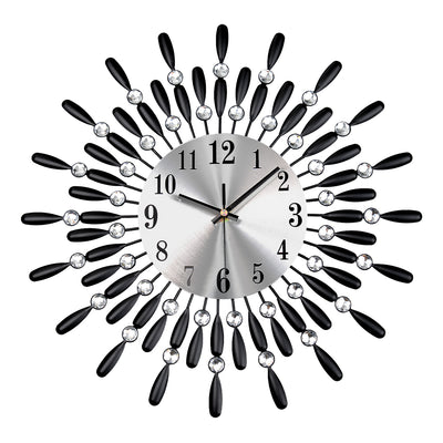 Crystals Quartz Jeweled Wall Clock