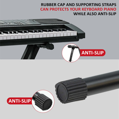 Double Tubes  X Frame Keyboard Stand