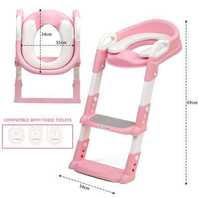 Children Toilet Training Seat Step Ladder